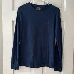 Polo men’s navy small long sleeve t-shirt.